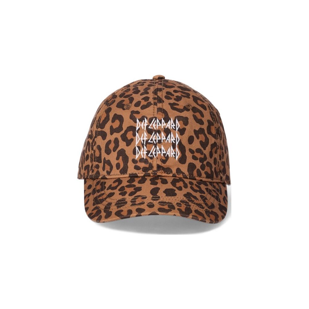 Def Leppard Women's OS Leopard Cotton Baseball Cap